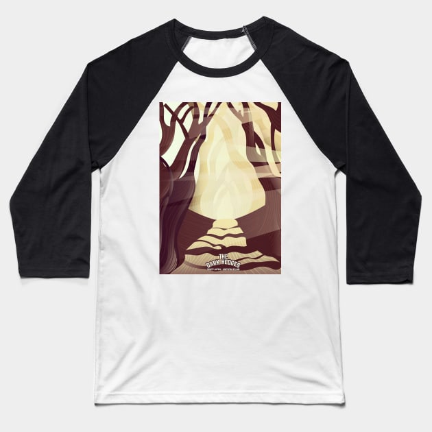 The Dark Hedges Baseball T-Shirt by nickemporium1